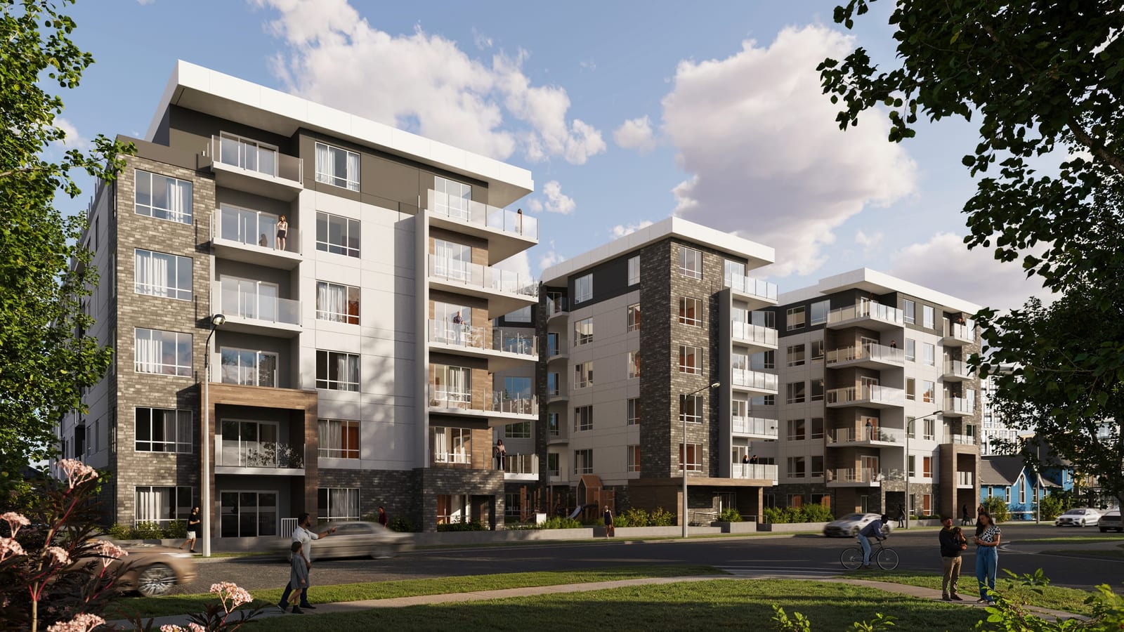 Kensington Heights from Gladstone Road, the current design