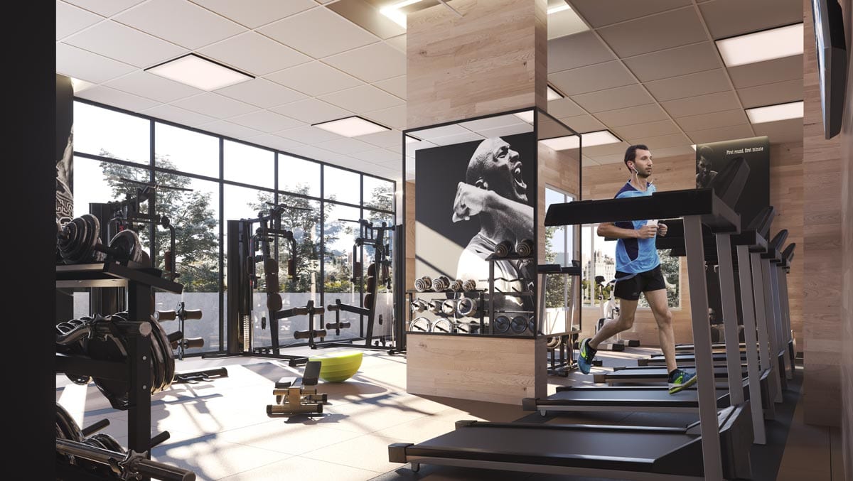 The View, resident fitness centre